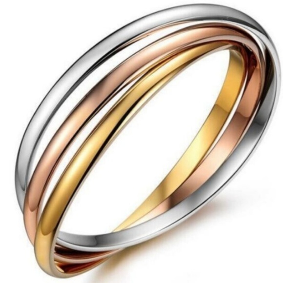 2 for $30 Beautiful 3 Tone Bangle Bracelet - Picture 3 of 3